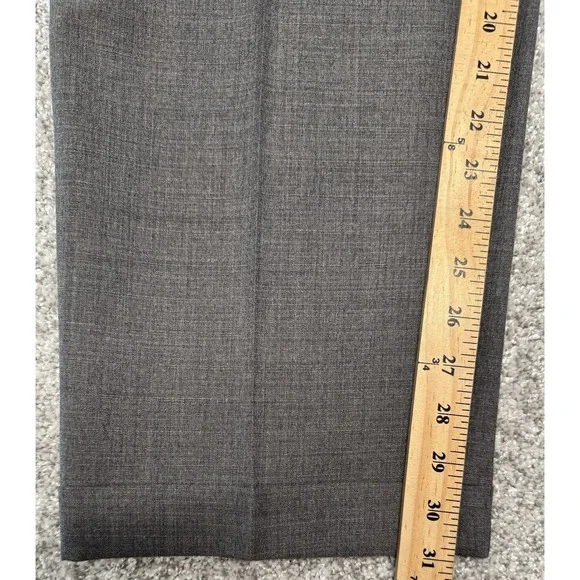 Tommy Hilfiger Suit Mens 48 Long Pants 40x31 Gray Vintage Double Breasted